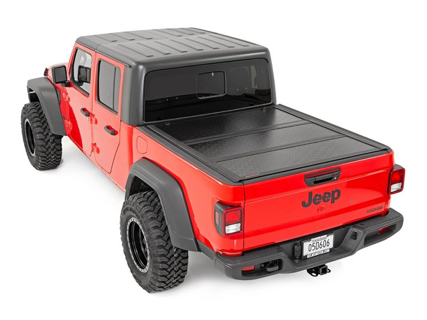 Rough Country 47620500 20202023 Jeep Gladiator 4WD Hard Low Profile Tonneau Cover JackIt