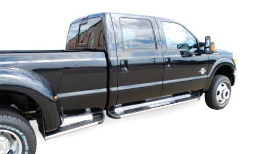 Luverne 480829 F250 Ford Long Box Extension Stainless Steel Side Entry Steps