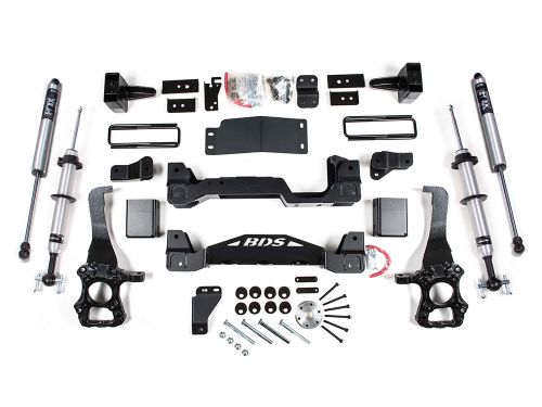 4" 2014 Ford F150 4wd Fox Snap Ring Coilover Lift Kit by BDS Suspension