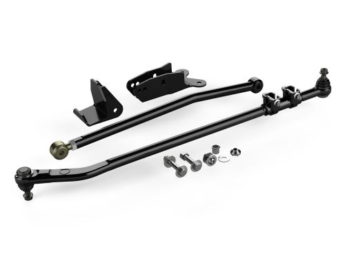 Wrangler JK 2007-2018 Jeep (w/4-6" Lift) - HD Forged Drag Link Flip Kit (w/Front Track Bar Drop bracket and Frame Brace) by Teraflex