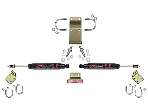 Gladiator 2020-2025 Jeep Black Max Dual Steering Stabilizer Kit by Skyjacker