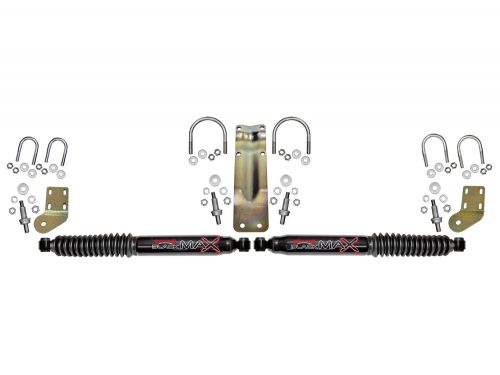 Ram 2500/3500 1998-2002 Dodge 4WD Black Max Dual Steering Stabilizer by Skyjacker