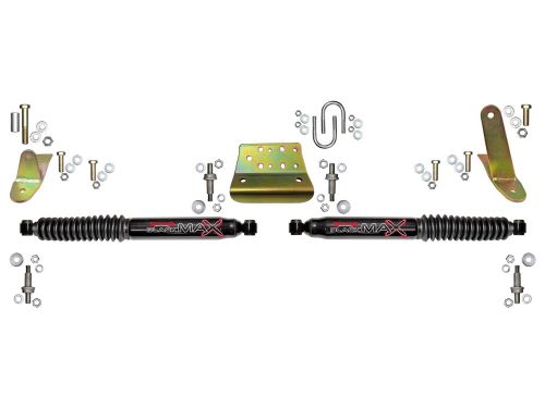Ram 2500 2009-2013 Dodge 4WD Black Max Dual Steering Stabilizer Kit by Skyjacker