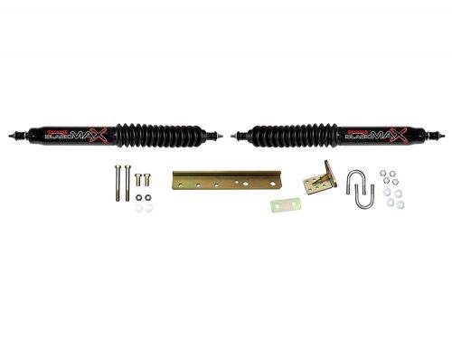 Bronco II 1983-1990 Ford 4WD Black Max Dual Steering Stabilizer Kit by Skyjacker