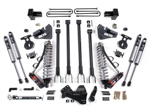 4" 2017-2019 Ford F350 4WD (Diesel / Dually Models) Fox Performance Elite CoilOver 4-Link Arm Lift Kit by BDS Suspension