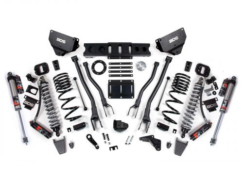 4" 2014-2018 Dodge Ram 2500 4WD (w/diesel engine) Fox 2.5 Performance Elite Coilover 4-Link Lift Kit by BDS Suspension