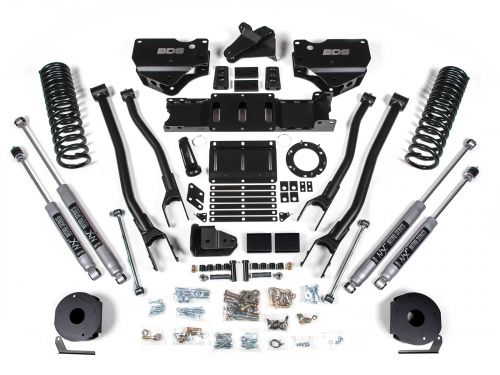 4" 2019-2024 Dodge Ram 2500 (w/Gas Engine & Factory Rear Air-Ride) 4WD 4-Link Lift Kit by BDS Suspension