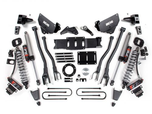 6" 2013-2018 Dodge Ram 3500 4WD (w/diesel engine) Fox 2.5 Performance Elite Coilover / 4-Link Lift Kit by BDS Suspension