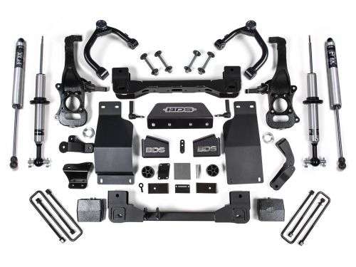 6" 2019-2026 Chevy Silverado 1500 4wd (w/diesel engine) Fox Snap-Ring Coilover Lift Kit by BDS Suspension