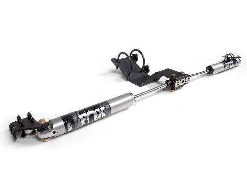 F250/F350 2005-2026 Ford 4WD (w/0 to 2 inch lift) - Fox Dual Steering Stabilizer by BDS