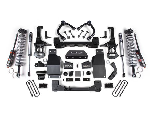 4" 2025-2026 GMC SIerra 1500 4WD Fox Performance Elite Coilover Lift Kit by BDS Suspension