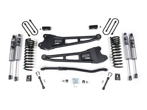 3" 2025-2026 Dodge Ram 3500 4WD (w/Diesel Engines) Radius Arm Lift Kit by BDS Suspension-with Fox 2.5 HTO Performance Series Shocks-2" Block Kit & without factory overloads