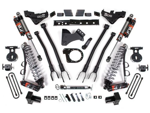 7" 2023-2026 Ford F350 Super Duty 4WD (w/Dual Rear Wheels & Diesel Engine) 4-Link Lift Kit w/Fox 2.5 Performance Elite Coilover Conversion by BDS Suspension