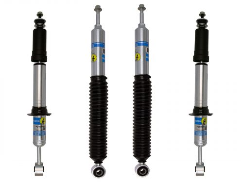 4Runner 2003-2009 Toyota - Bilstein 5100 0–2.5" Adjustable Height Front Leveling Struts & 5100 Rear Shocks (Set of 4)