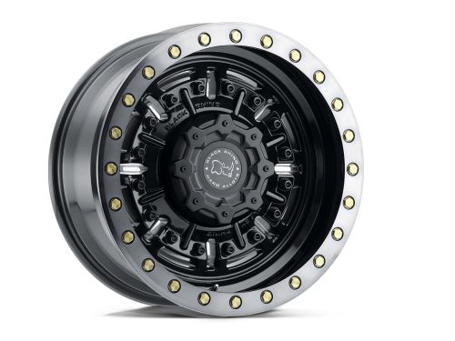 Abrams - Gloss Gun Black Mach Dark Tint - 18"x9.5" W/ 5X127mm Bolt Pattern, 4.54" Backspacing, & -18mm Offset Wheel by Black Rhino