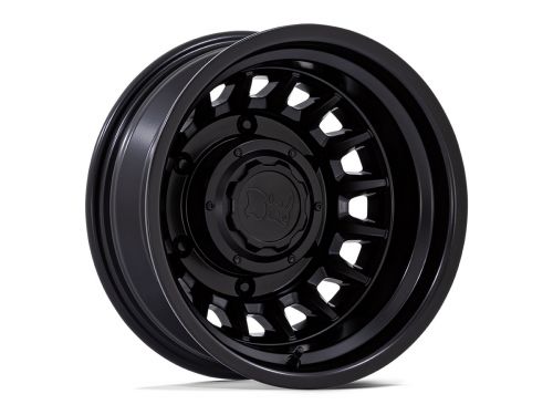 Aliso Dually - Matte Black - 16"x6" W/ 6X205mm Bolt Pattern, -1.62" Backspacing, & -130mm Offset Wheel by Black Rhino
