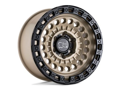 Sentinel - Desert Sand W/ Black Ring - 17"x8.5" W/ 8X165.1mm Bolt Pattern, 4.04" Backspacing, & -18mm Offset Wheel by Black Rhino