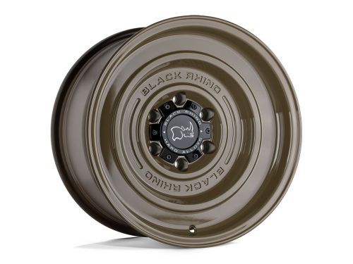 Solid - Gloss Alligator Green - 17"x9.5" W/ 5X127mm Bolt Pattern, 4.54" Backspacing, & -18mm Offset Wheel by Black Rhino