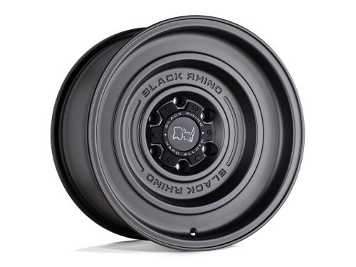 Solid - Matte Gun Black - 17"x9.5" W/ 6X139.7mm Bolt Pattern, 4.78" Backspacing, & -12mm Offset Wheel by Black Rhino