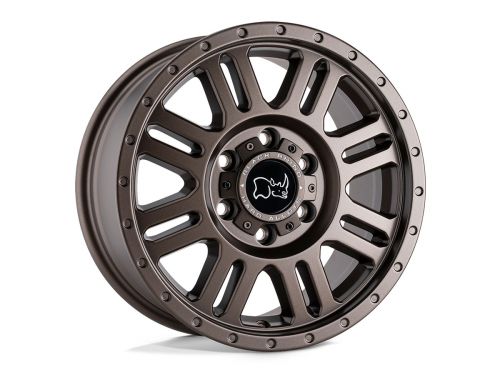 Yellowstone - Matte Bronze - 18"x8" W/ 5X160mm Bolt Pattern, 6.39" Backspacing, & 48mm Offset Wheel by Black Rhino