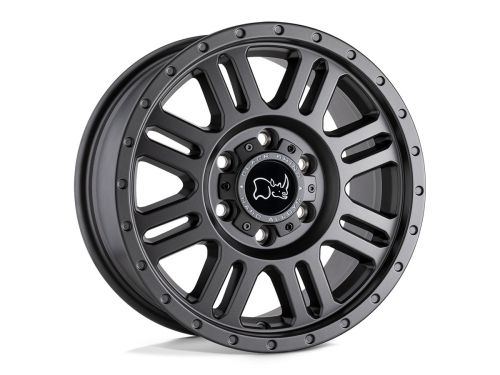 Yellowstone - Matte Gunmetal - 16"x8" W/ 6X130mm Bolt Pattern, 6" Backspacing, & 38mm Offset Wheel by Black Rhino