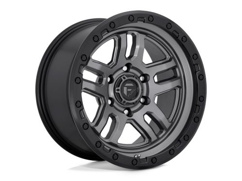 Ammo D701 - Matte Gunmetal Black Bead Ring - 18X9 Wheel (w/6X139.7mm Bolt Pattern, 5.79" Backspacing & 20mm Offset) by Fuel