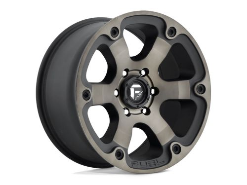 Beast D564 - Matte Black Double Dark Tint - 20X9 Wheel (w/6X114.3mm Bolt Pattern, 5.98" Backspacing & 25mm Offset) by Fuel