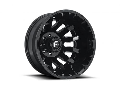 Blitz D675 - Gloss Black - 20X8.25 Wheel (w/8X165.1mm Bolt Pattern, -4.82" Backspacing & -240mm Offset) by Fuel