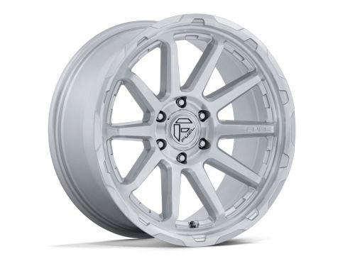 Circuit FC887 - Gloss Silver (w/Machined Face) - 20X10 Wheel (w/5X127mm Bolt Pattern, 4.79" Backspacing & -18mm Offset) by Fuel