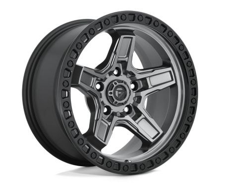 Kicker D698 - Matte Gunmetal Black Bead Ring - 17X9 Wheel (w/5X127mm Bolt Pattern, 4.53" Backspacing & -12mm Offset) by Fuel