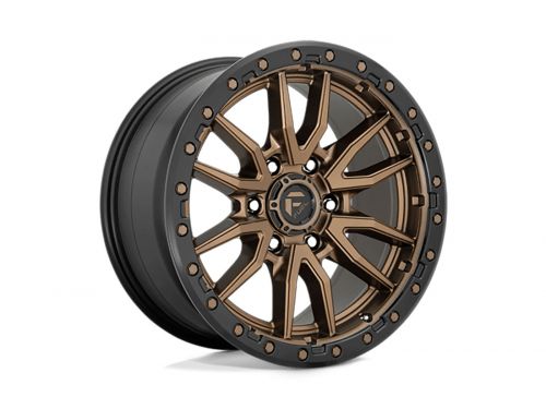 Rebel D681 - Matte Bronze Black Bead Ring - 20X10 Wheel (w/6X139.7mm Bolt Pattern, 4.79" Backspacing & -18mm Offset) by Fuel