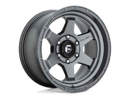 Shok D665 - Matte Anthracite - 17X9 Wheel (w/6X139.7mm Bolt Pattern, 5.04" Backspacing & 1mm Offset) by Fuel