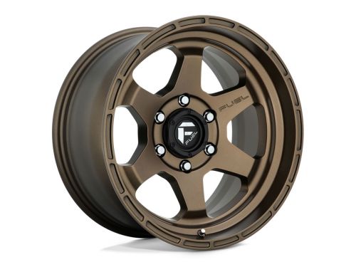 Shok D666 - Matte Bronze - 17X9 Wheel (w/6X135mm Bolt Pattern, 5.04" Backspacing & 1mm Offset) by Fuel
