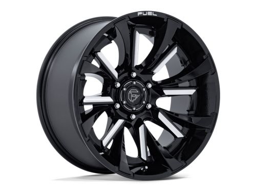 Tantrum FC895 - Gloss Black Milled - 20X10 Wheel (w/8X170mm Bolt Pattern, 4.79" Backspacing & -18mm Offset) by Fuel