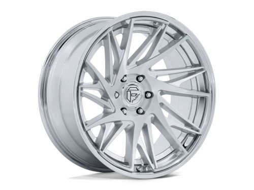 Dynamo FC405 - Gloss Silver Brushed W/Chrome Lip - 20X10 Wheel (w/6X139.7mm Bolt Pattern, 4.79" Backspacing & -18mm Offset) by Fuel