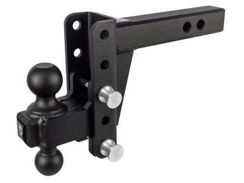 2" Heavy Duty Adjustable Ball Mount Hitch (4" Drop/Rise) by BulletProof