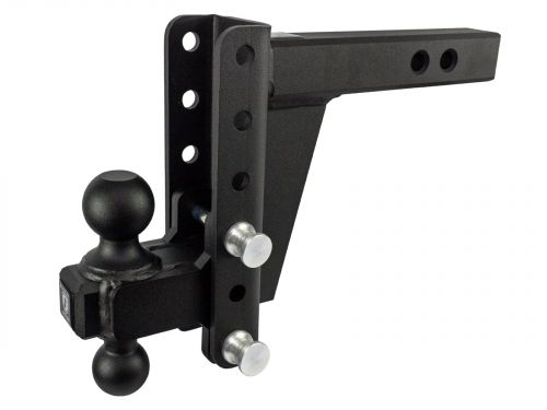 2" Heavy Duty Adjustable Ball Mount Hitch (6" Drop/Rise) by BulletProof
