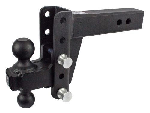 2.5" Heavy Duty Adjustable Ball Mount Hitch (4" Drop/Rise) by BulletProof