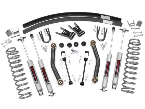 4.5" 1984-2001 Jeep Cherokee XJ 4WD Lift Kit by Rough Country (w/rear add-a-leafs)