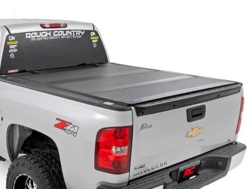 2007-2013 GMC Sierra 1500 (w/5' 9" bed) Hard Tri-Fold Flip Up Tonneau Cover by Rough Country