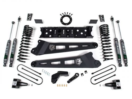 4" 2019-2024 Dodge Ram 3500 (w/Gas Engine) 4WD Radius Arm Lift Kit by Zone