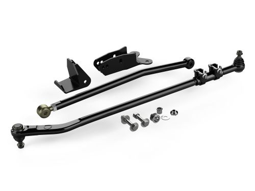 Wrangler JK 2007-2018 Jeep (w/4-6" Lift) - HD Forged Drag Link Flip Kit (w/Front Track Bar Drop bracket and Frame Brace) by Teraflex