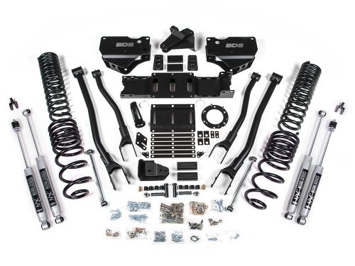 4" 2019-2024 Dodge Ram 3500 4WD (w/gas engine) 4-Link Lift Kit by BDS Suspension