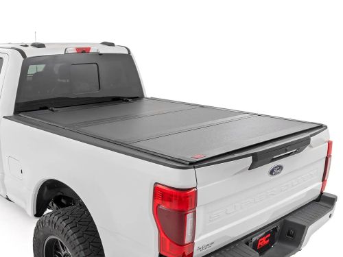 2017-2026 Ford F250/F350 (w/6' 10" bed) Hard Tri-Fold Flip Up Tonneau Cover by Rough Country
