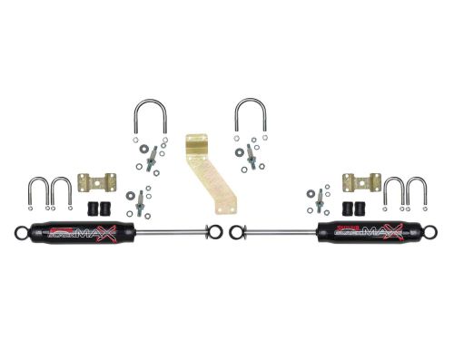 F150 1976-1977 Ford 4WD Black Max Dual Steering Stabilizer Kit by Skyjacker