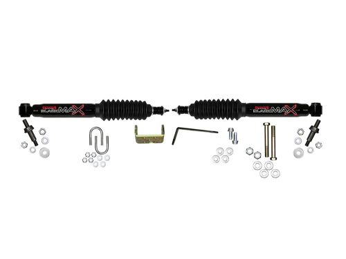 Tahoe 1500 2000-2006 Chevy 4WD (w/Skyjacker 3" or 6" Lift) Black Max Dual Steering Stabilizer Kit by Skyjacker
