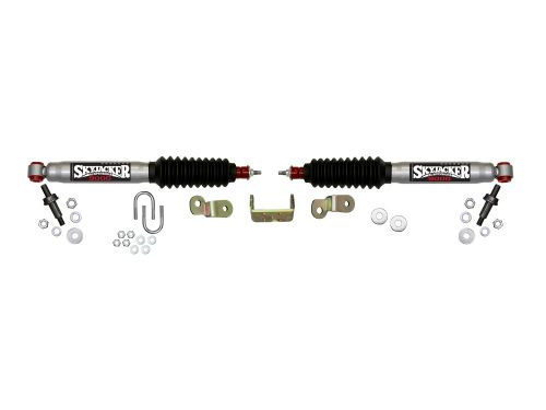 H2 2002-2008 Hummer (w/ 6" Lift) 4WD 9000 Series Dual Steering Stabilizer Kit by Skyjacker