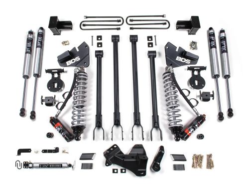 4" 2020-2022 Ford F350 4WD (Diesel / Dually Models) Fox Performance Elite CoilOver 4-Link Arm Lift Kit by BDS Suspension
