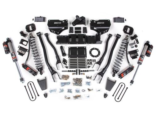 4" 2014-2018 Dodge Ram 3500 4WD (w/diesel engine) Fox 2.5 Performance Elite Coilover / 4-Link Lift Kit by BDS Suspension