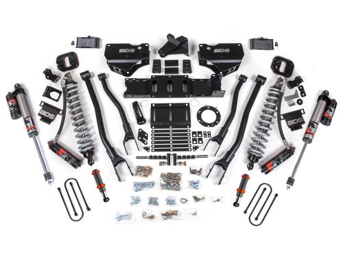 4" 2019-2024 Dodge Ram 3500 4WD (w/diesel engine) Fox 2.5 Performance Elite Coilover / 4-Link Lift Kit by BDS Suspension
